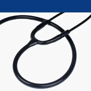 Dixie Ems Premium Single Head Master Lite Stethoscope All Black Edition with Tunable Diaphragm and Extra Ear Tips for Doctors Nurses EMTs and Medical Students - construction