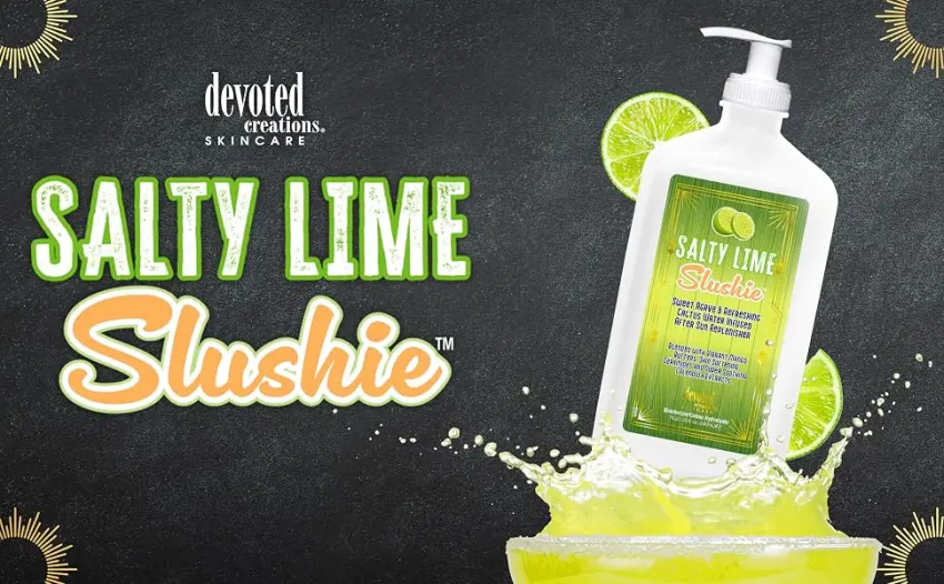Devoted Creations Salty Lime Slushy - Skin Softening Super Smoothing After Sun Replenisher - Salty Lime Slushy