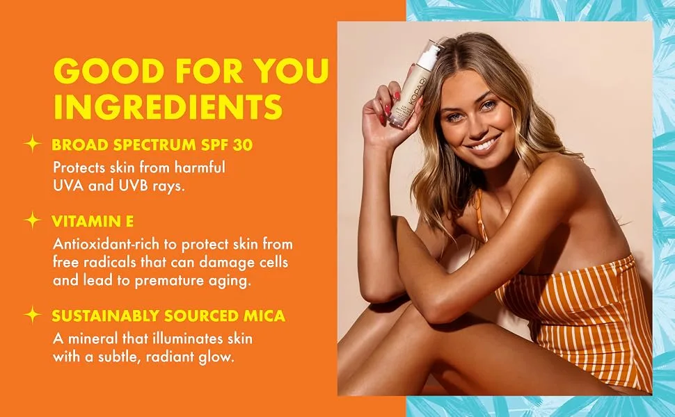Kopari Sun Shield Soft Glow - Sunscreen For Face with SPF 30 and Vitamin E - Broad Spectrum Protection - 1.5oz - Sun Shield Soft Glow Daily Face SPF 30