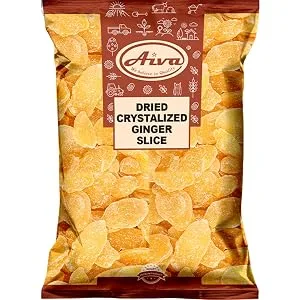 Aiva Dried Cystallized Ginger Slice 4 lb - Dried Ginger slice