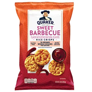 Quaker Rice Crisps Savory Variety Pack, 14 single serve bags - QUAKER RICE CRISPS SWEET BARBECUE