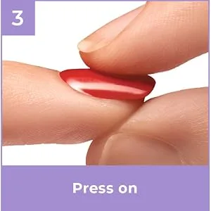 KISS imPRESS No Glue Mani Press-On Nails French 'Genuine' Light Neutral + White Tip French Medium Size Coffin Shape Includes 30 Nails Prep Pad Instructions Sheet 1 Manicure Stick 1 Mini File - image