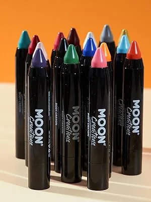 Face Paint Stick / Body Crayon Primary Colours Set of 6 makeup for the Face & Body by Moon Creations - 0.12oz - Moon Creations