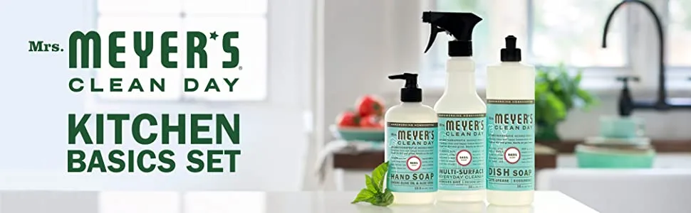 MRS. MEYER'S CLEAN DAY Limited Edition Scent Kitchen Basics Set (Lilac) - Mrs Meyers kitchen set