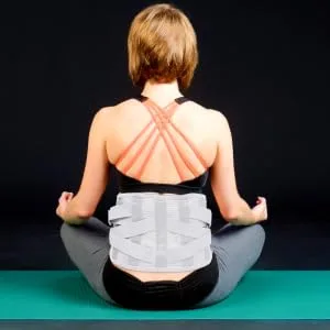Sports Belt Back Brace for Lower Back Girdle Lower Back Protector Brace for Belt Buddy for Uterus Support Belt Trimmers Corset Breathable 115X23X1CM Silver3 - product information 3