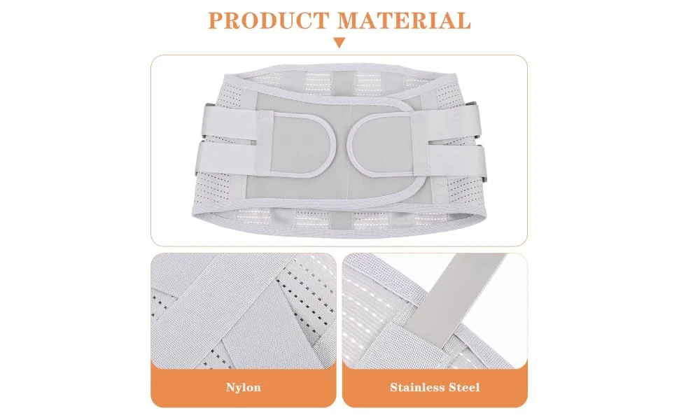 Sports Belt Back Brace for Lower Back Girdle Lower Back Protector Brace for Belt Buddy for Uterus Support Belt Trimmers Corset Breathable 115X23X1CM Silver3 - product information 5