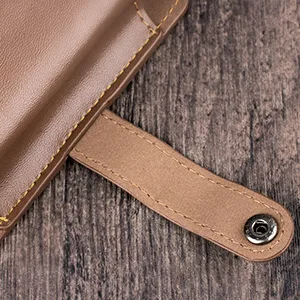 QSHAVE Razor Travel Case, Leather Shaving Protective Case with Compartment for Double Edge Safety Razor, Shaving Brush, blades and Nail Clipper Brown (Case Only) - tight buckle