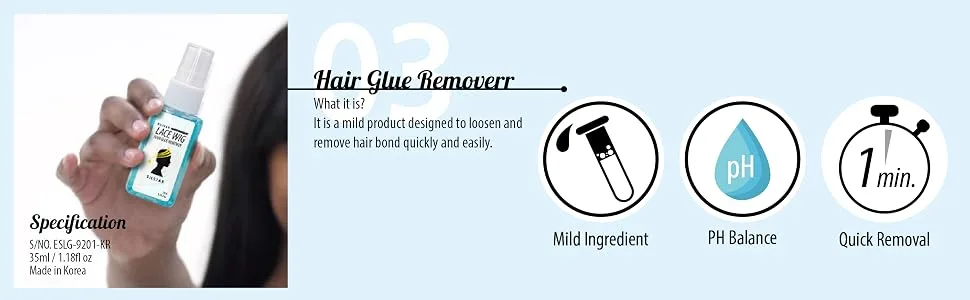 SILSTAR PROFESSIONAL Inevitable Lace Wig Brush-On Glue 0.42oz.(12g) + Glue Remover 1.18fl oz.(35ml) - inevitable 04