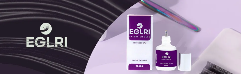 Professional Eyelash Extension Glue - 1-3 Sec Fast Drying Time - Super Strong Lash Glue - Sensitive Lash Glue for Eyelash Extensions - Black Eyelash Glue for Professional Use Only - 0.35 oz - image 1
