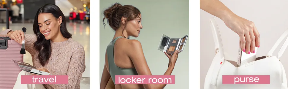 Fold Out Complexion (#5 Deep) - on the go complexion, coverage, woosh beauty, palette