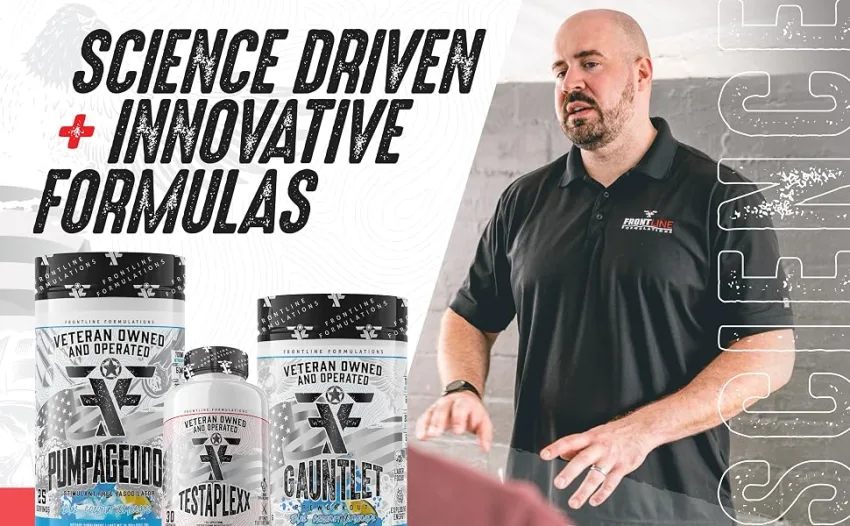 Glutamine Unflavored Essentials Train Harder Recover Faster Increase Endurance Veteren Owned and Operated (60 Servings Glutamine) - frontline formulations 2