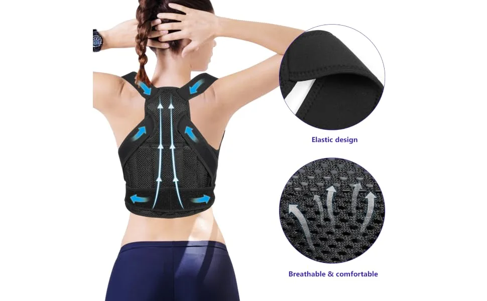 Belt Back Brace Support Posture Corrector Women Men m Straps for Men Back Brace for Posture Back 48.50X35.00X5.00CM Picture 1 - product information 6