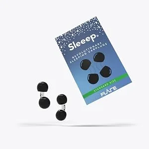 Flare Audio Sleeep Dual Clear Earplugs - Comfortable Hypoallergenic Reusable Durable Universal Fit - Block Noises Like Snoring During Sleep - Clear Dual
