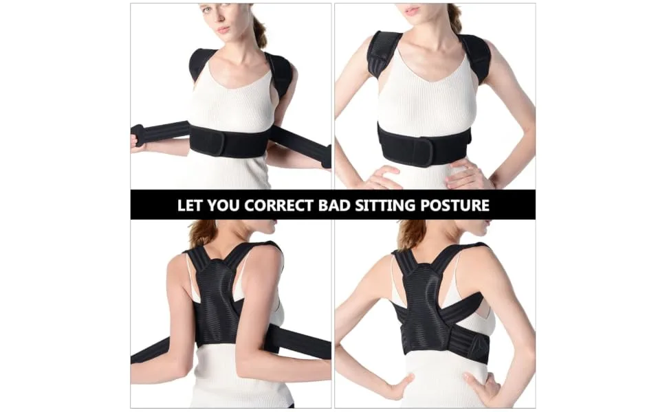 Posture Brace Posture Support Humpback Belt Fixing Strap Girdle Belt for Men Breathable Posture Brace Posture Belt The Shoulder Support Belt - product information 6