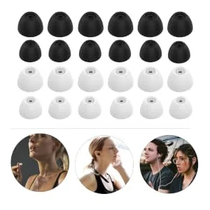 4 Sets Earbuds Earphone Alternative Caps Earphone Caps Headphone Accessories Earphone Sleeve Cover Supple Protector Caps Ear Caps Replace - product information 2