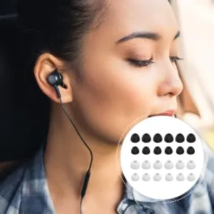 4 Sets Earbuds Earphone Alternative Caps Earphone Caps Headphone Accessories Earphone Sleeve Cover Supple Protector Caps Ear Caps Replace - product information 3