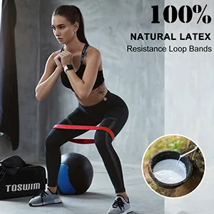 Resistance Bands Set Workout Bands with 5 Stackable Exercise Bands 5 Resistance Loop Bands 2 Core Sliders Door Anchor Ankle Straps Jump Rope Hand Grip Strengthener - Loop bands