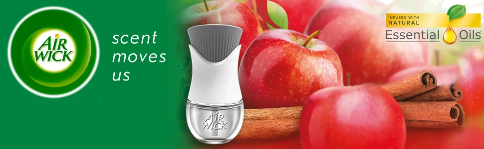 Air Wick Scented Oil Twin Refill Apple Cinnamon Medley (2X.67) Oz. - Air Wick