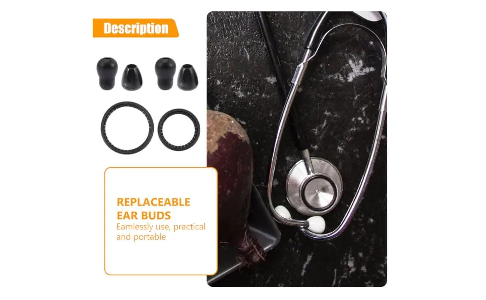 2 Sets Accessories Ear Plugs Ear Tips for Medical Parts Covers Bell Cover Diaphragm Child Earphone - product information 5