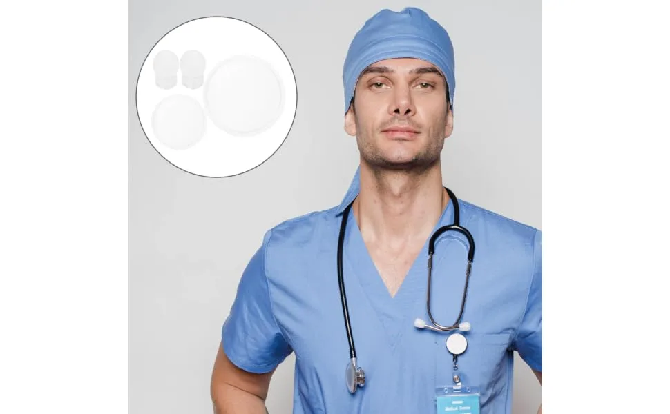 Stethoscope Ear Tips Replacement 1 Set Stethoscope Diaphragm Stethoscope Kit Stethoscope Accessories Replacement Diaphragm for Stethoscope White Name Tag Universal Child - product information 4