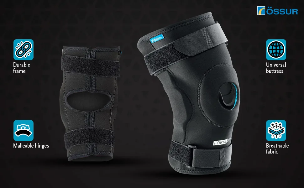  ssur Form Fit Knee Hinged Wrap- Advanced Orthopedic Support for Effective Pain Relief Injury Recovery and Maximum Knee Stability - Designed for Comfort and Performance (Large) Wrap Large - Ossur