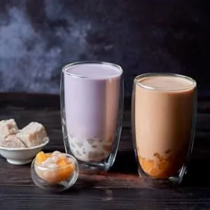Bossen Bubble Tea Powder Mix - 2.2 Pound (Papaya) - taro and milk tea