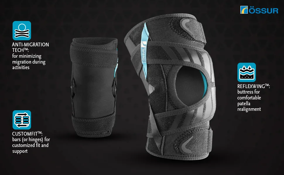 Ossur Formfit Tracker Knee Brace - Patella Stabilizer for Running & Training | Powerlock Straps & CustomFit Hinges for Secure Lateral Support | For Kneecap Tracking or Dislocation (Medium Left) Left M - product information 4