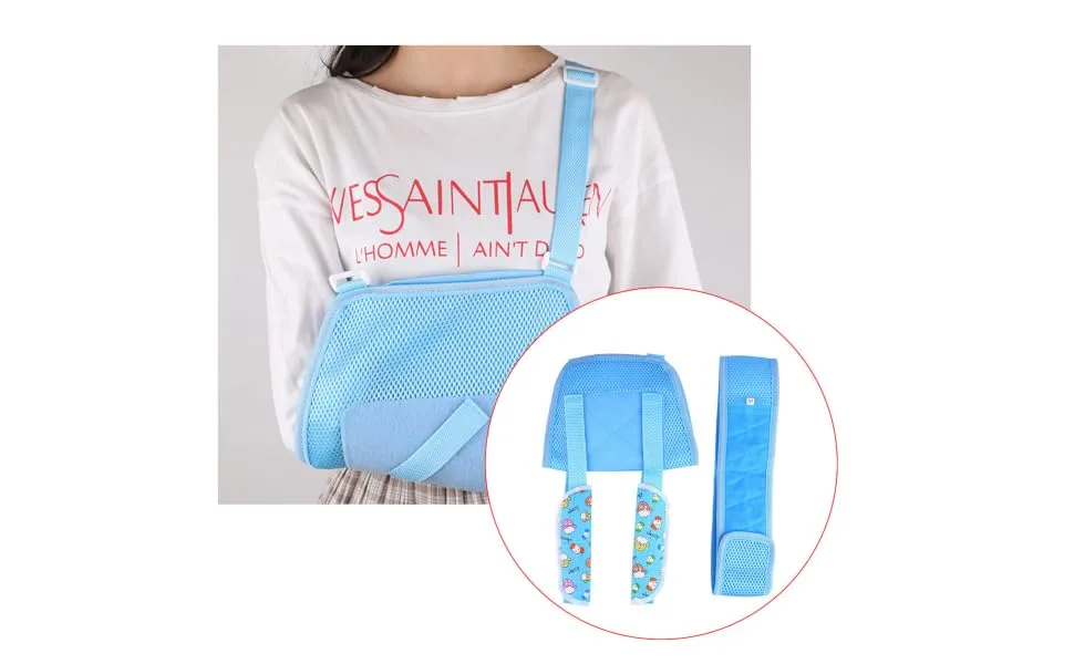 1pc Shoulder Strap for Arm Sling Shoulder Abduction Sling Shoulder Immobilizer for Kid Broken Arm Sling Fracture Sling Arm Child Medical Stabilizer M Blue - product information 1