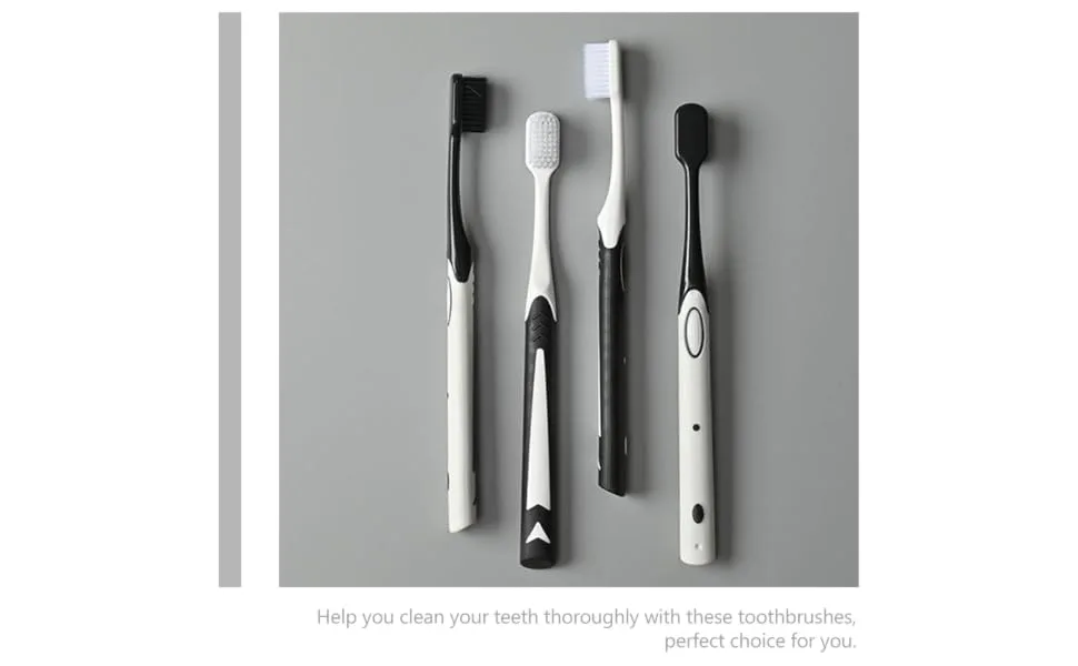 Tooth Brushes 4 Pairs Toothbrush Soft Fur Supplies Travel TPE Daily Toothbrushes - product information 5