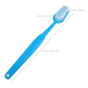 Huge Toothbrush Prop Flocking Big Brush Toy Comically Large Item Fake Oversized Toothbrush Abs - product information 1