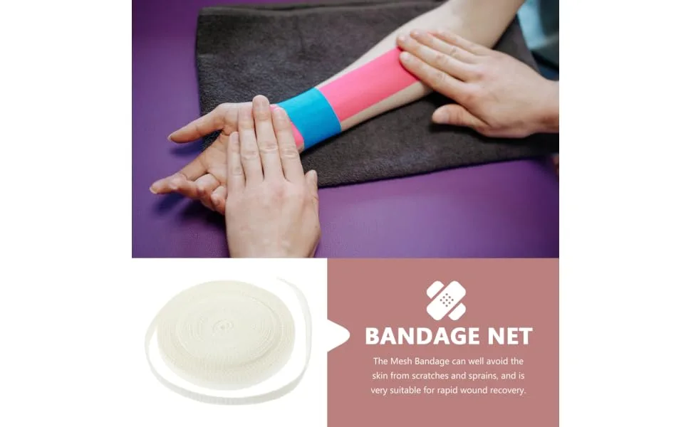 Gatuida 1 Roll Forearm Elastic Care Dressing Support Dressing for Elbow Tubular Protects Elasticity White Retainer Cotton - product information 5
