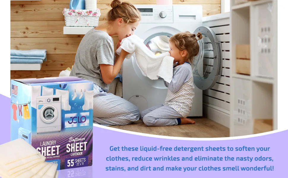 Laundry Detergent Sheets - 55 Fresh Linen Scent Hypoallergenic Eco-Friendly Laundry Detergent Sheets - 60 Loads Biodegradable Plastic Free Laundry Sheets for Home Travel Camping & Hand-Washing - Detergent sheets