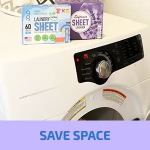 Laundry Detergent Sheets - 55 Fresh Linen Scent Hypoallergenic Eco-Friendly Laundry Detergent Sheets - 60 Loads Biodegradable Plastic Free Laundry Sheets for Home Travel Camping & Hand-Washing - Detergent strips