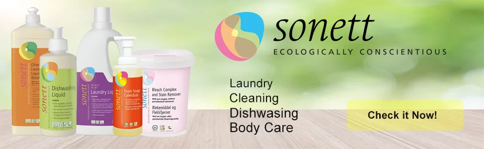 Sonett Organic Olive Laundry Liquid for Wool and Silk Sensitive skin 34 oz/1L (Olive Laundry Liquid for Wool and Silk) - Wool Care