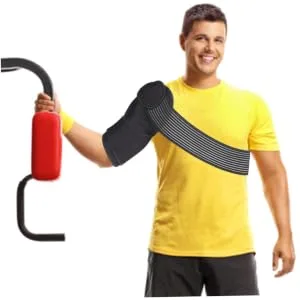 1 Set double warm shoulder shoulder dislocation strap shoulder belt for alignment support shoulder wrap protector comfy fitness support belt adjustable sbr - product information 1