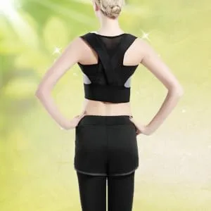 Posture Shoulder Support Posture Corrector Brace Belt Corrector Correction Belt Pearlescent Correction S Black - product information 1