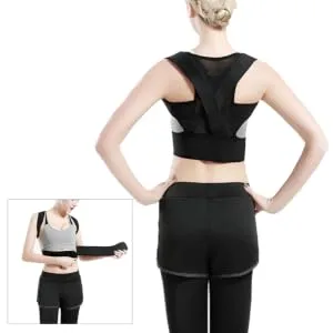 Posture Shoulder Support Posture Corrector Brace Belt Corrector Correction Belt Pearlescent Correction S Black - product information 2
