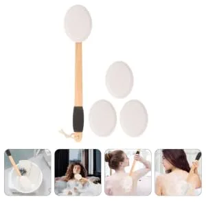 1 Set Anti-Slip Bath Brush Sunscreen Lotion Sunscreen Back Applicator Lotion on Back Applicator Handled Lotion Applicator Back Applicator for Lotion Sponge Brush Long Handle - product information 1