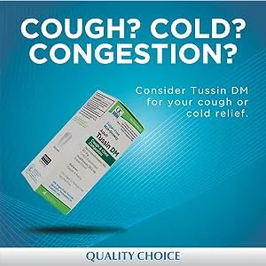 Quality Choice Tussin DM Expectorant & Cough Suppressant Non-Drowsy Sugar Free 4 fl oz - cough