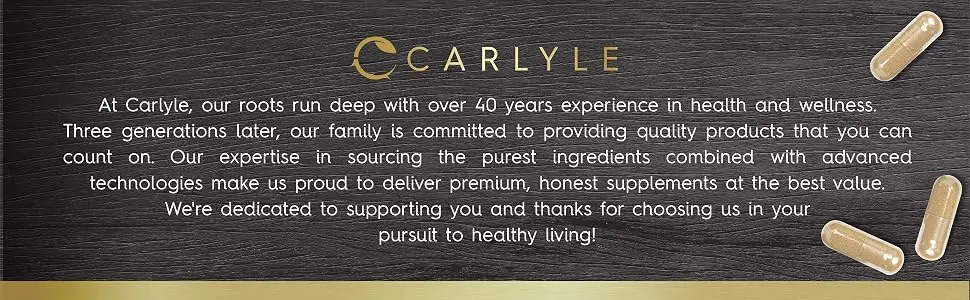 Pygeum Standardized 1300mg | 240 Capsules | Non-GMO, Gluten Free | Pygeum Africanum Bark Extract Supplement | by Carlyle - Carlyle