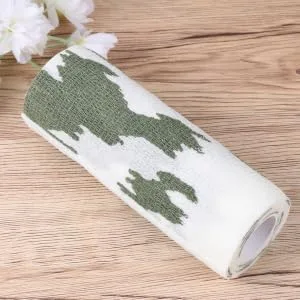 1 Roll Compression Self Adhesive Elastic Camo Tape Cotton Elastic First Aid As Shown Size 5 - product information 3