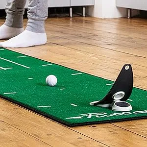 PuttOut Pro Golf Putting Mat Green Putting Mat - Green Speed