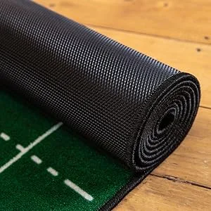 PuttOut Pro Golf Putting Mat Green Putting Mat - Rolls flat