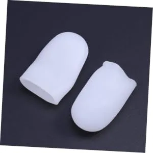 Garneck 12 Pc Thumb Cover Crochet Finger Protector Finger Support Finger Sleeves for Cuts Finger Covers Protector Finger Tips Cover Silicone Mitts Finger Cots Protective Gear Medical White - product information 3