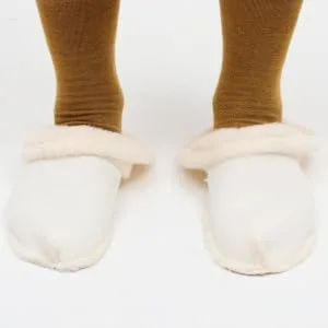 SHERCHPRY Thin Insole Shoes Liner Clogs Liner 39-40 Removable Warm Sandals Lining Slippers Lining Sock Soft Plush Thermal Replacement Insoles Thick Beige 24.5X8.4CM - product information 3