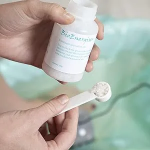BioEnergizer Foot Spa Refill Kit for BioEnergizer | Comes w/ 30 Liners Cartridge Salt 100g & Measuring Scoop - Low sodium sea salt for BioEnergizer Foot Spa
