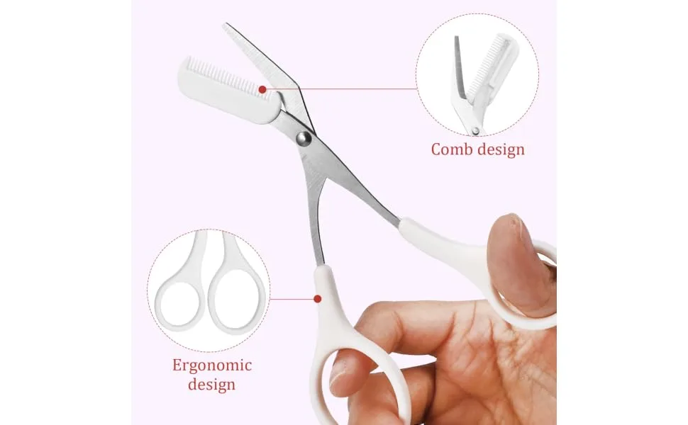 1 Set Eyebrow Trimmer Set Eyebrow Shaper Kit Eyebrow Scissors Eyebrow Razor Kit Eyebrow Trimmer Kit Eyebrow Kit Grooming Eyebrow Grooming Kit Eye Brow Trimmers Eyebrow Shaping Kit - product information 2