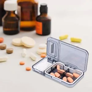 Box Divider Box Cutter All Shapes Medication Splitter Cutter for Small Medication Divider Splitter Pc Portable Medicine Artifact 11.9X6.3cm Grey - product information 2