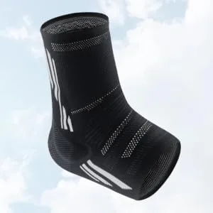 1pc Silicone Ankle Brace Ankle Sleeve Ankle Pads Ankle Support for Running Brace for Sprained Ankle 24x11cm Black - product information 2