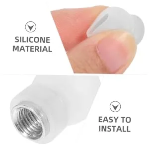 1 Set Stethoscope Diaphragm Ear Tips for Silicone Diaphragms White Ear Plugs Stethoscope Ear Tips Replacement Diaphragm for Stethoscope Earphone Suite Child - product information 2